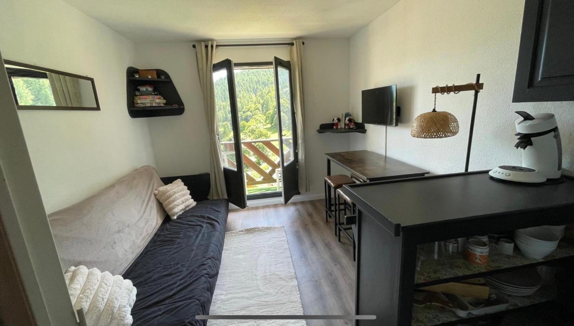 Studio Cosy 4 Couchages Avec Parking Et Balcon, Au Pied Telesiege Et Vente Forfaits A La Foux D'Allos Exterior foto